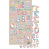 Doble hoja Recortables 30.5x15 cms. Alchemy of Art Happy Time Numbers