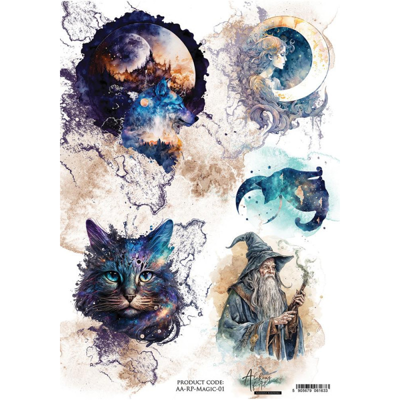 Papel de Arroz A4 Alchemy of Art Numero 1 Legends of the Magic Papel de Arroz A4 Alchemy of Art Numero 1 Legends of the Magic