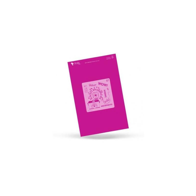 Stencil Amelie Camara de fotos 13x13 cms.