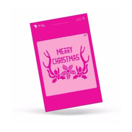 Stencil Amelie 20X20 CM- Merry Christmas