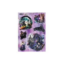 Papel de Arroz A4 Alchemy of Art Numero 3 Gold Autumn - Trick or treat