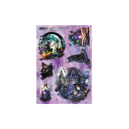 Papel de Arroz A4 Alchemy of Art Numero 3 Gold Autumn - Trick or treat