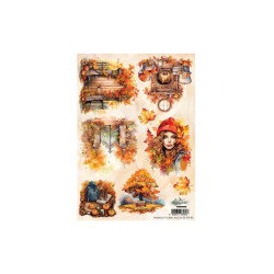 Papel de Arroz A4 Alchemy of Art Numero 1 Gold Autumn