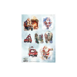 Papel de Arroz A4 Alchemy of Art Numero 1 Merry christmas