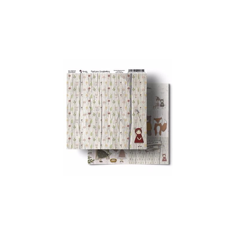 Papel Scrap 30x30 Amelie 029