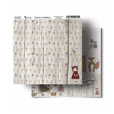 Papel Scrap 30x30 Amelie 029