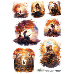Papel de Arroz A4 Alchemy of Art Numero 2 In Autumn Colors