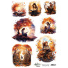 Papel de Arroz A4 Alchemy of Art Numero 2 In Autumn Colors