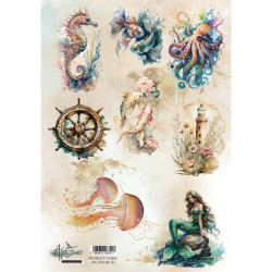 Papel de Arroz A4 Alchemy of Art Numero 1 Underwater