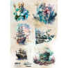 Papel de Arroz A4 Alchemy of Art Numero 2 Underwater