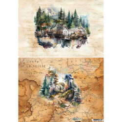 Papel de Arroz A4 Alchemy of Art Numero 2 Whispeers of te Mountains