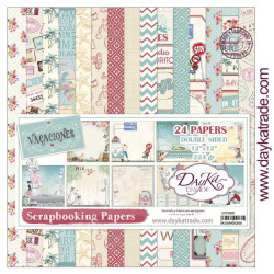 Colección Scrap Dayka 30x30 cms. 24 hojas Vacaciones