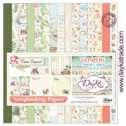 Colección Scrap Dayka 30x30 cms. 24 hojas Fiesta Tropical