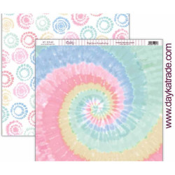 Hoja  Scrap Dayka 30x30 cms. Be Happy