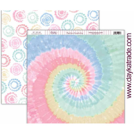 Hoja  Scrap Dayka 30x30 cms. Be Happy