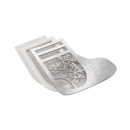 Shaker dimension set Christmas sock 9.6x10.8 cm