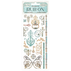 Rub-on Stamperia 1.16x21.6 cms. Magic Forest llaves y decoraciones
