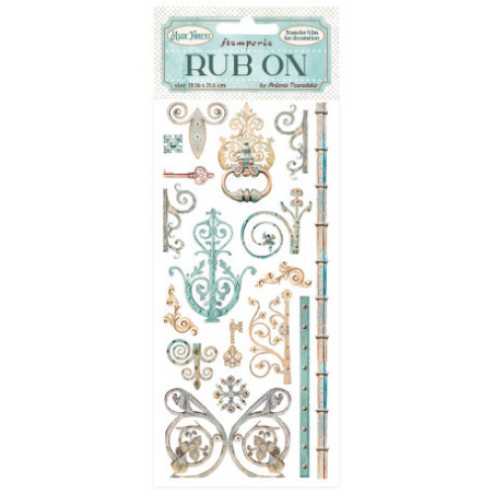 Rub-on Stamperia 1.16x21.6 cms. Magic Forest llaves y decoraciones