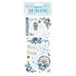 Rub-on Stamperia 1.16x21.6 cms. Blue Land