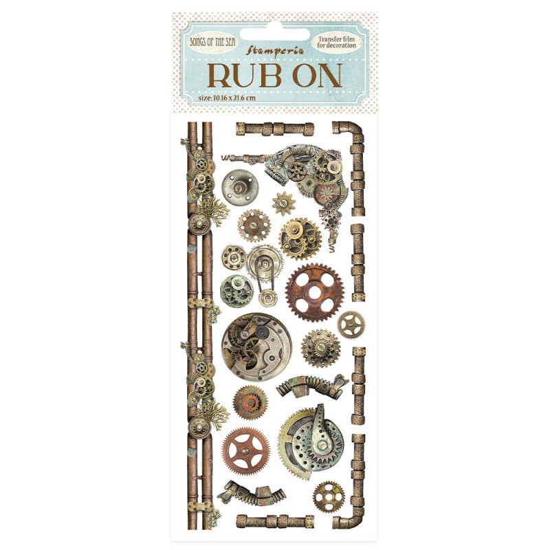 Rub-on Stamperia 1.16x21.6 cms. Songs of the Sea mecanismos y tubos