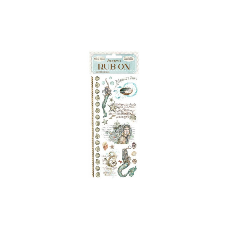 Rub-on Stamperia 1.16x21.6 cms. Songs of the Sea sirena