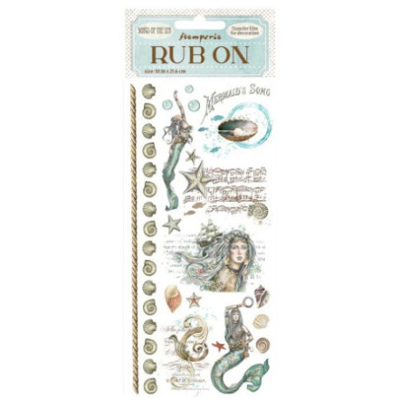 Rub-on Stamperia 1.16x21.6 cms. Songs of the Sea sirena