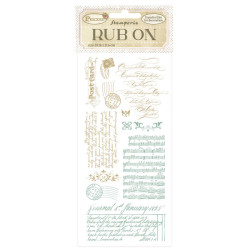 Rub-on Stamperia 1.16x21.6 cms. Precious post card