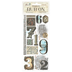 Rub-on Stamperia 10x21 cms. Fortune numeros