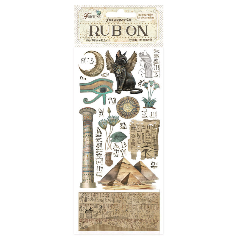 Rub-on Stamperia 10x21 cms. Fortune Egipto