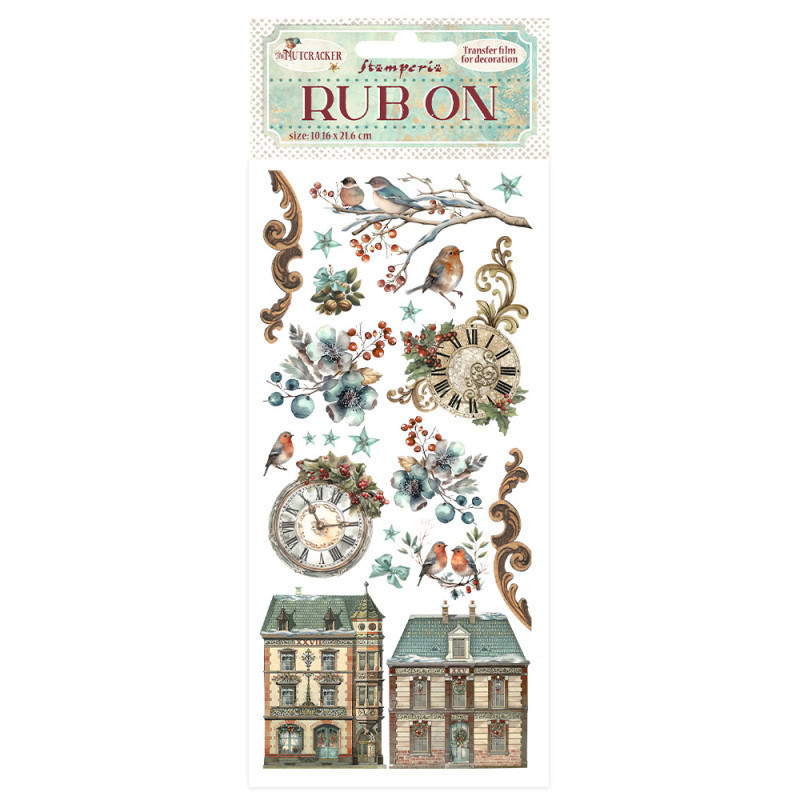 Rub-on Stamperia 10x21 cms. The Nutcracker Relojes