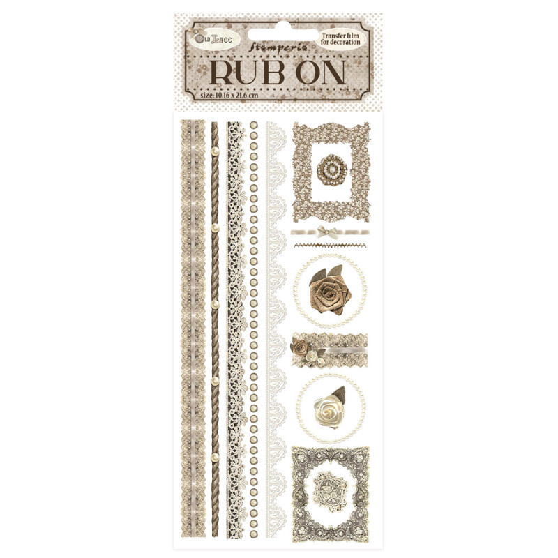 Rub-on Stamperia 10x21 cms. Old Lace borde
