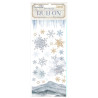 Rub-on Stamperia 10x21 cms. Dewdrops copos de nieve