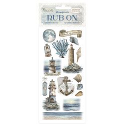 Rub-on Stamperia 10x21 cms. Silent Sea Faro