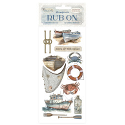 Rub-on Stamperia 10x21 cms. Silent Sea Barco