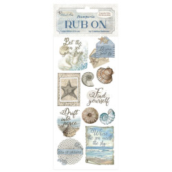 Rub-on Stamperia 10x21 cms. Silent Sea Conchas