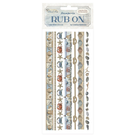 Rub-on Stamperia 10x21 cms. Silent Sea Rayas