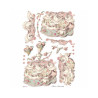 Papel de Arroz A-3 Stamperia Lady Pink