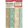 Kit 8 Papeles Arroz A-6 Stamperia Fondos Christmas Greetings