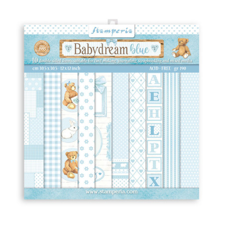 Colección Baby Dream Blue Stamperia 30 x30