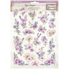 Kit 6 Papeles Arroz A-4 Stamperia Lavender