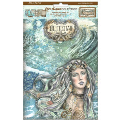 Kit 6 Papeles Arroz A-4 Stamperia Songs of The Sea