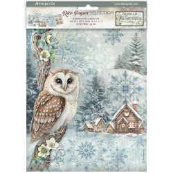 Kit 6 Papeles Arroz A-4 Stamperia The Owl's House