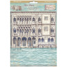 Kit 6 Papeles Arroz A-4 Stamperia Venice City of Art