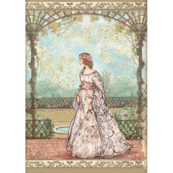 Papel arroz A4  Sleeping beauty Princesa - Stamperia