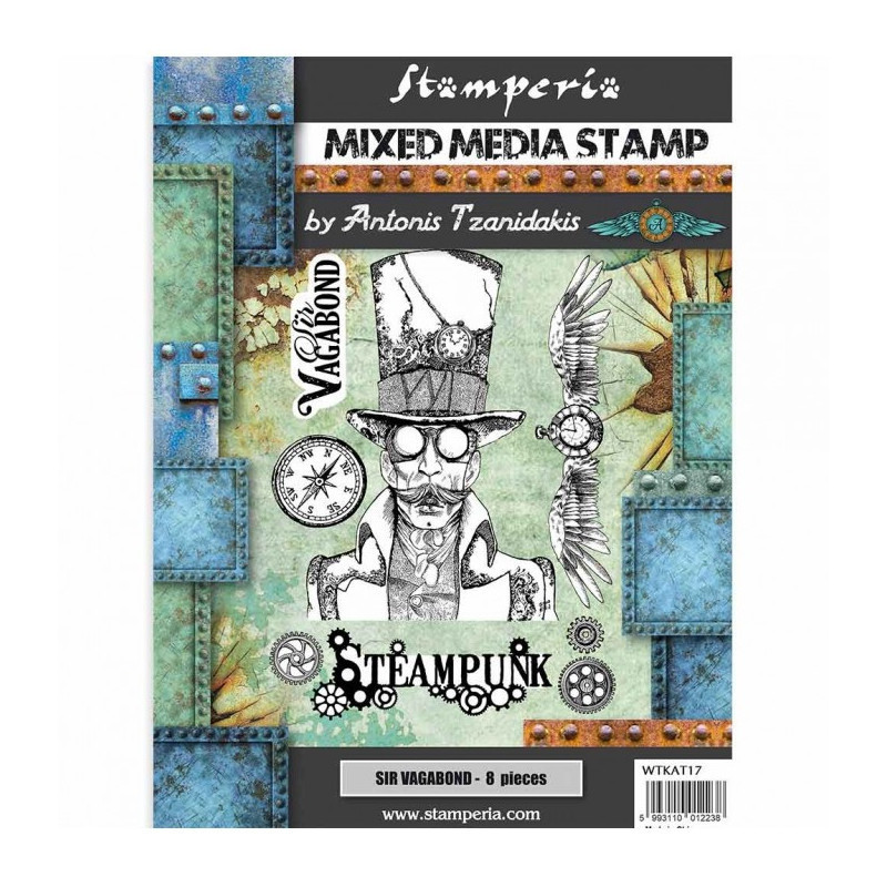 Sello Stamperia Sir Vagabond steampunk
