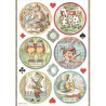 Papel de Arroz Alice Circulos Stamperia A-4