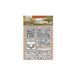 Sello Alta Definición Stamperia 14x18 Savana Cebra