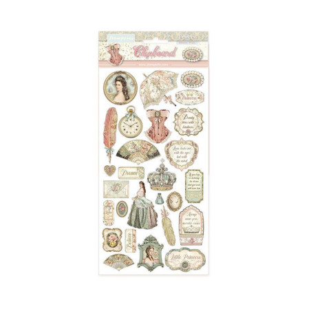 Chipboard cm 15x30 Stamperia Princess