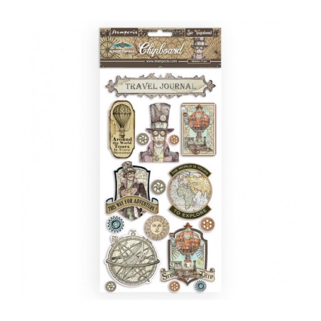 Chipboard cm 15x30 Stamperia Sir Vagabond