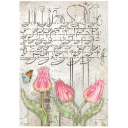 Papel de Arroz Romantic Garden House Stamperia A-4